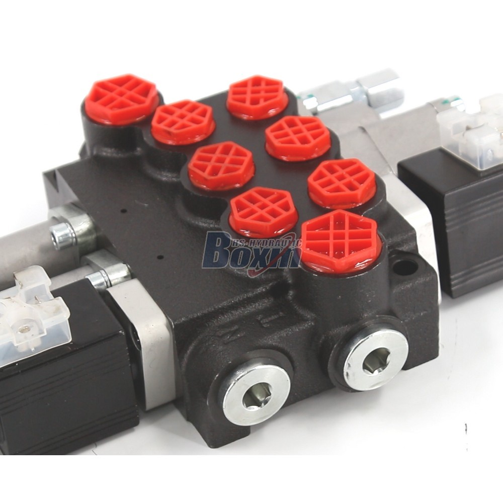 P40-BOT-BQTW1-DCOT Solénoïde et câble 3 tiroirs Vanne directionnelle monobloc detail image